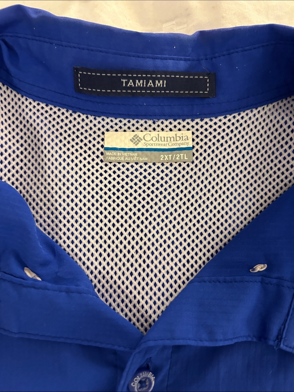 Columbia Men’s Royal Blue Tamiami long Sleeve Shirt